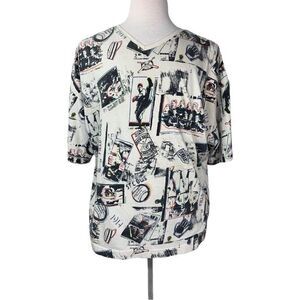 Vintage Red Eraser Baseball T-Shirt All Over Print